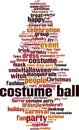 Costume ball word cloud