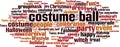 Costume ball word cloud