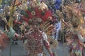 costume made of bamboo into carnival