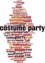 Costume party word cloud