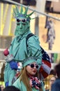 Costumed Beggars in Times Square Royalty Free Stock Photo