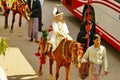 Costumed child on a horse in a parade in Myanmar Royalty Free Stock Photo
