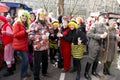 Costumed people on Carnival in Dusseldorf