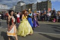 Costumed performers take part in the Margate Carnival parade.