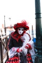 Costumed reveler of the Carnival of Venice