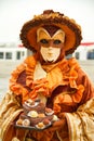 Costumed Reveler of the Carnival of Venice