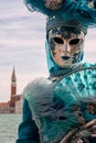 Costumed woman Venice Carnival