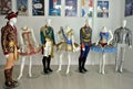 Costumes from the collection of Moscow designer Dmitry Paradizov at the Museum of Sports Glory of Sochi, Russia