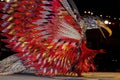 Costumes parade at Carnival in Port of Spain, the capital of the caribbean island Trinidad Royalty Free Stock Photo