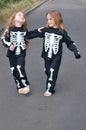 Costuming skeletons Royalty Free Stock Photo