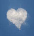 Cosy heart shaped cloud Royalty Free Stock Photo