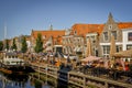 Cosy terraces at the harbour of Enkhuizen