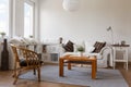 Cosy white living room Royalty Free Stock Photo