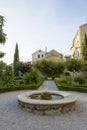 Cosy yard with fountain in Sibenik, Croatia