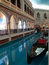 Interior of the Venetian, a luxury hotel in Macau Royalty Free Stock Photo