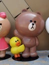 Cotai Macau Line Friends Hotel Lisboeta Lobby Casa de Amigos Party Character Brown Bear Chicken Cony Rabbit Anime Cartoon Props