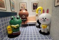 Cotai Macau Line Hotel Lisboeta Lobby Friends Party Character Brown Bear Chicken Cony Rabbit Anime Cartoon Props Event Display