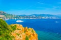 Cote d\'azure near Theoule sur Mer in France Royalty Free Stock Photo