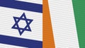 Cote D lvoire and Israel Two Half Flags Together