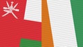Cote D lvoire and Oman Two Half Flags Together