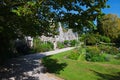 View of Cotehele House and garden