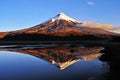 Cotopaxi Volcano Reflected in Limpiopungo Lake Royalty Free Stock Photo