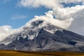 Cotopaxi volcano in eruptions