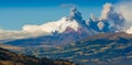 Cotopaxi volcano eruption in Ecuador, South Royalty Free Stock Photo
