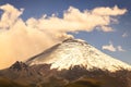 Cotopaxi volcano spews ash and smoke Royalty Free Stock Photo