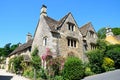 Cotswold buildings, Castle Combe. Royalty Free Stock Photo