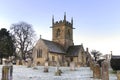 Cotswold church at dawn, England Royalty Free Stock Photo
