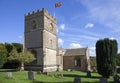 Cotswold church at Guiting Power, Gloucestershire, England Royalty Free Stock Photo