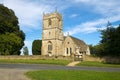 Cotswold country church in Long Newnton, Gloucestershire, UK