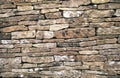 Cotswold drystone wall Royalty Free Stock Photo