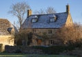 Cotswold Farmhouse with snow