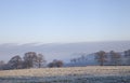 Cotswold landscape in winter Royalty Free Stock Photo