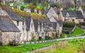 Cotswold stone cottages Arlington Row in Bibury, England Royalty Free Stock Photo