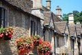 Cotswold stone cottages, Castle Combe. Royalty Free Stock Photo