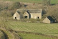 Cotswold Stone Farm Buildings Royalty Free Stock Photo