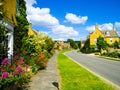 Cotswold village in summer Royalty Free Stock Photo