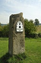 Cotswold Way Mile post Royalty Free Stock Photo