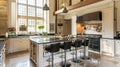 Cotswolds cottage style kitchen decor, interior design and country house, in frame kitchen cabinetry, sink, stove and