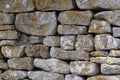 Cotswolds dry stone garden wall Royalty Free Stock Photo