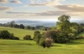 Cotswolds landscape in spring Royalty Free Stock Photo