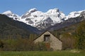 Cottage in the Aisa Valley, Pyrenees Royalty Free Stock Photo