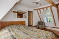 Cottage attic style bedroom