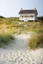 Cottage on Beach Royalty Free Stock Photo