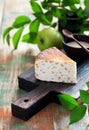 Cottage cheese and apple pie Royalty Free Stock Photo