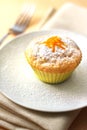 Cottage cheese muffin with orange zest