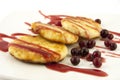 Cottage cheese pancakes Royalty Free Stock Photo